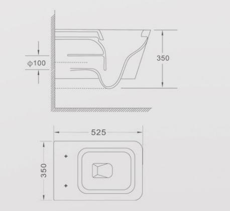 Унитаз подвесной Casa Benelle BC-1009 Tornado (вид 5) Унитаз подвесной Casa Benelle BC-1009 Tornado (фото, вид 5)